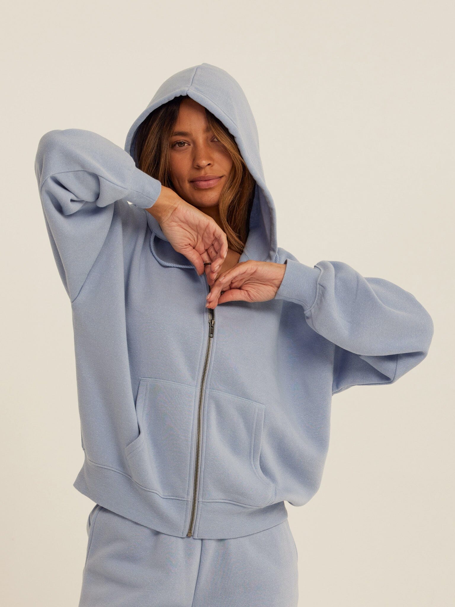 Core Triblend Fleece Zip Sweatshirt