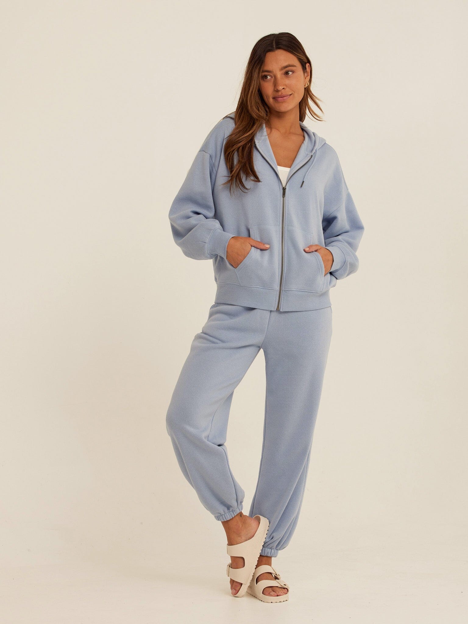 Core Triblend Fleece Zip Sweatshirt