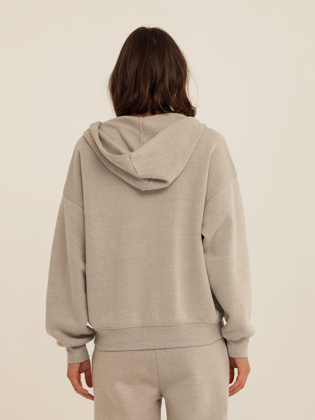 Women's Core Triblend Fleece Zip Sweatshirt in Light Grey