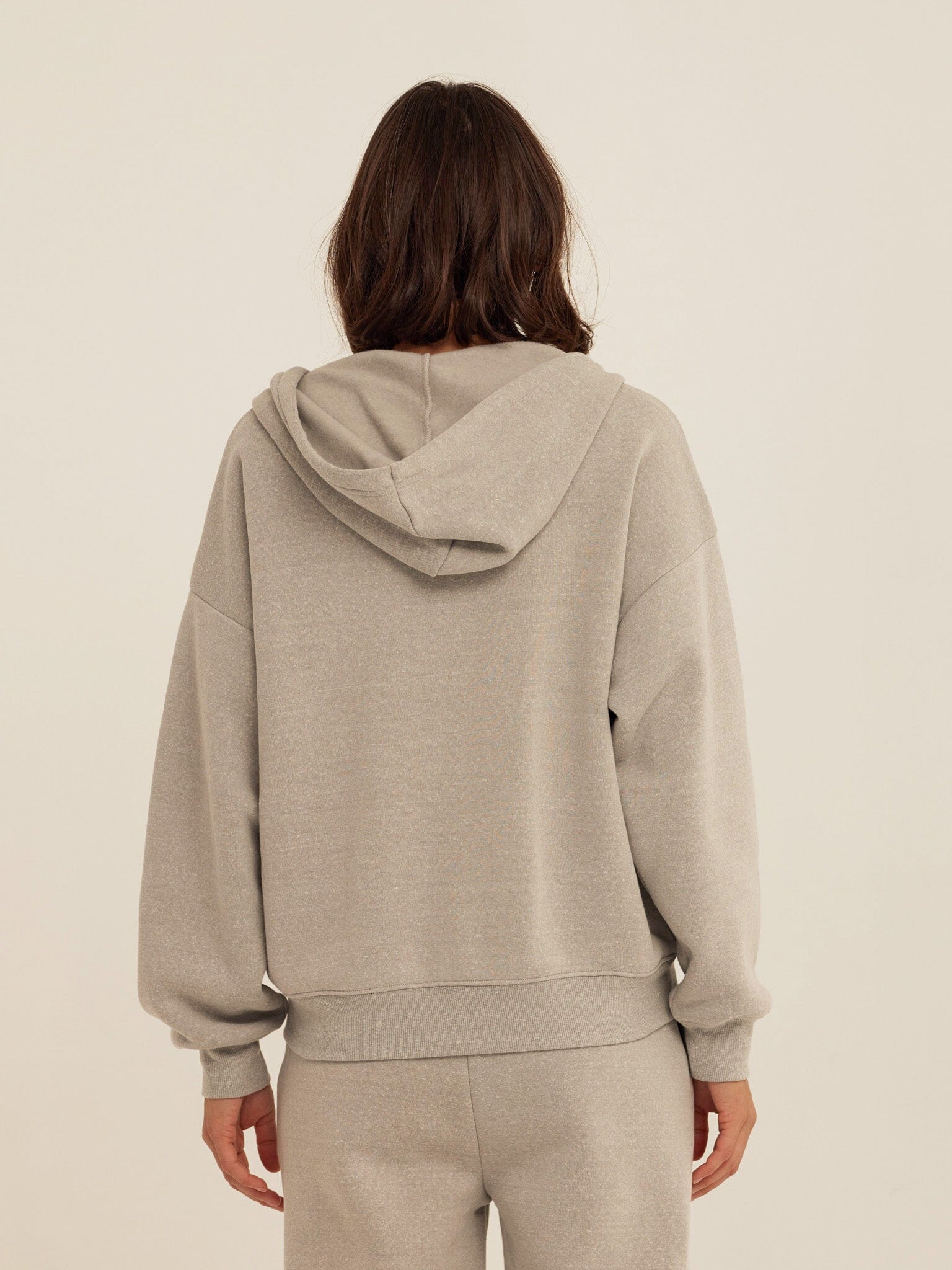 Women's Core Triblend Fleece Zip Sweatshirt in Light Grey