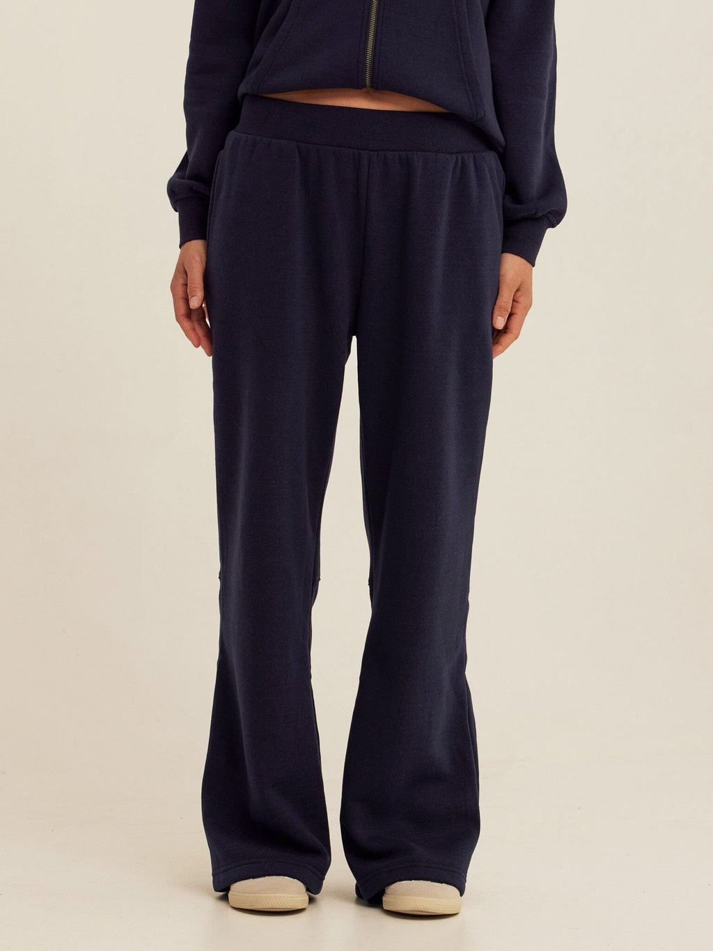 Khrissa Triblend Fleece Flare Pants with Pull-On Waistband