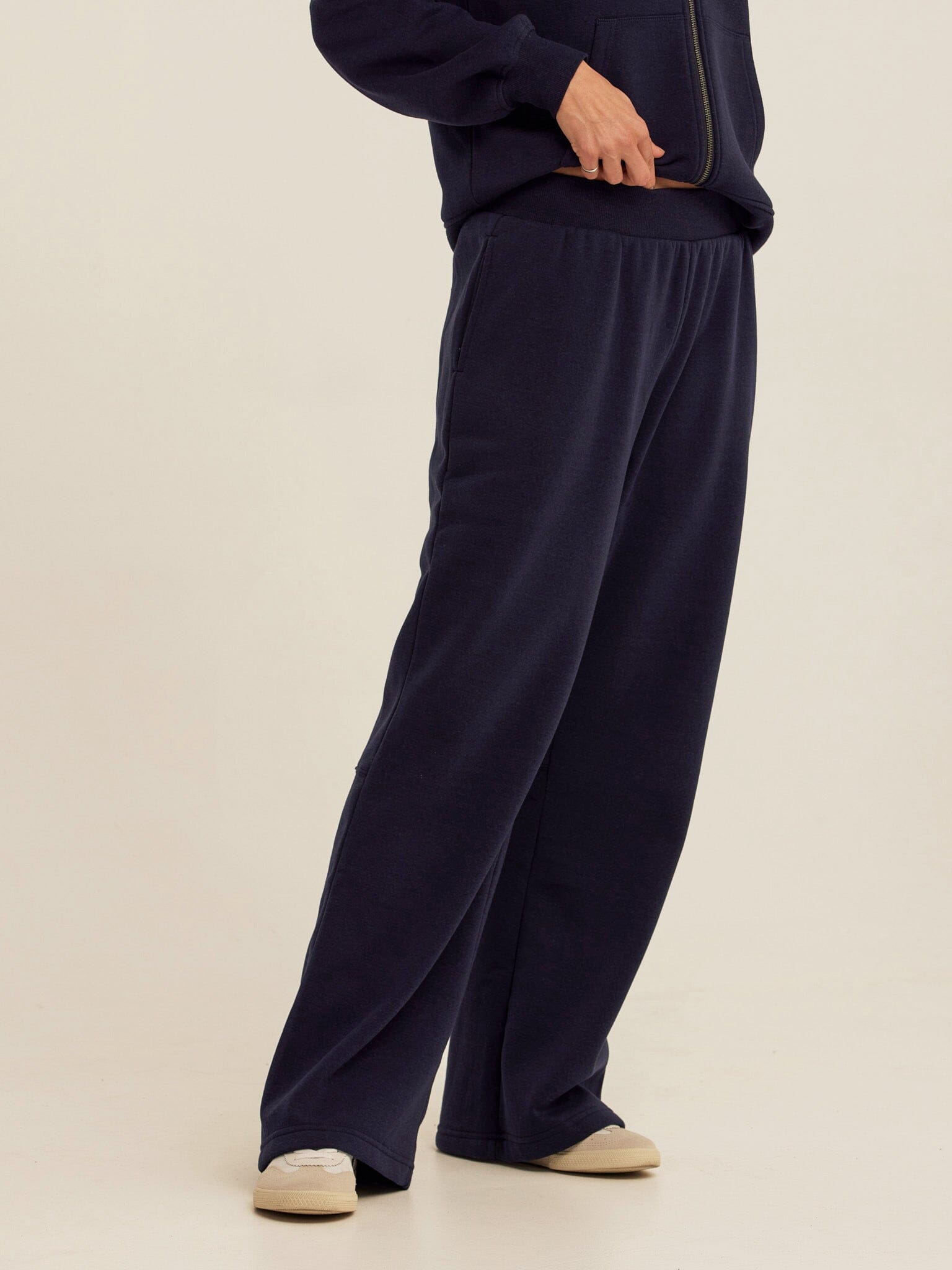 Khrissa Triblend Fleece Flare Pants with Pull-On Waistband