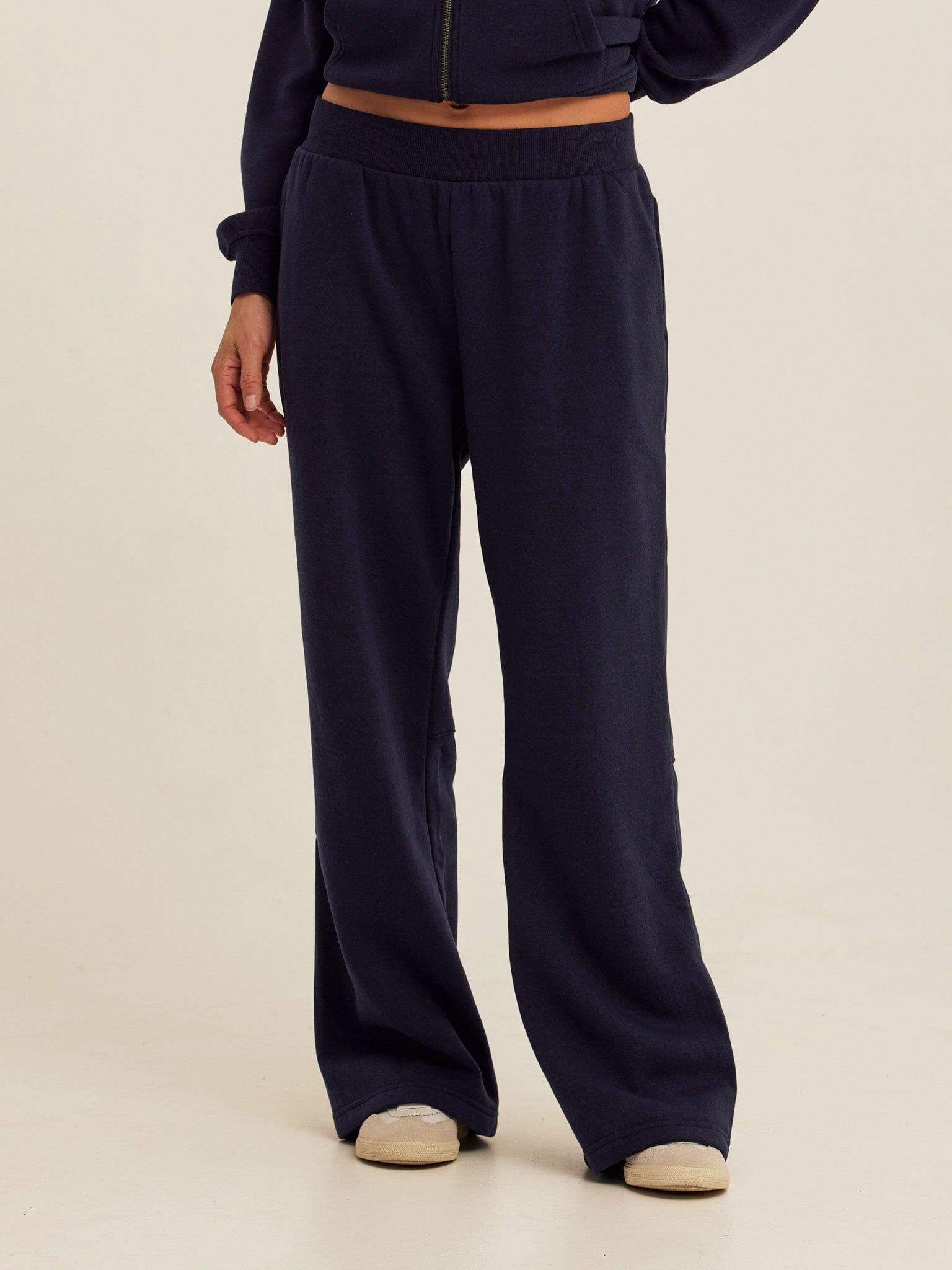 Khrissa Triblend Fleece Flare Pants with Pull-On Waistband