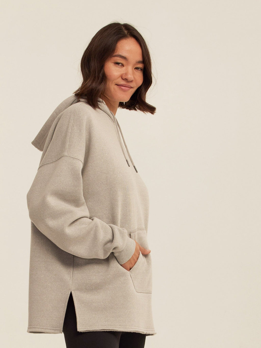 Relaxed Fit Triblend Fleece Pullover Hoodie for Everyday Comfort
