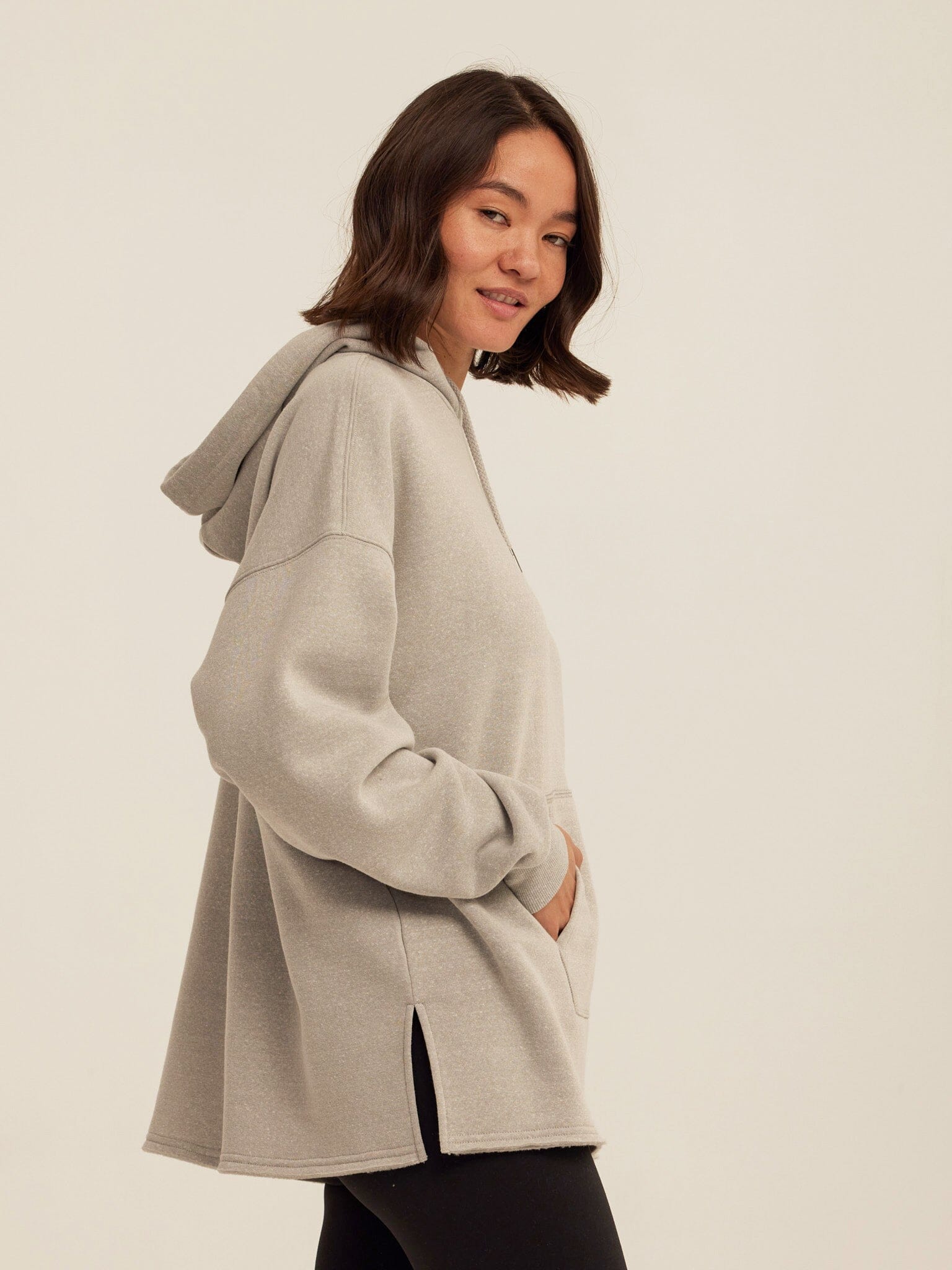 Relaxed Fit Triblend Fleece Pullover Hoodie for Everyday Comfort