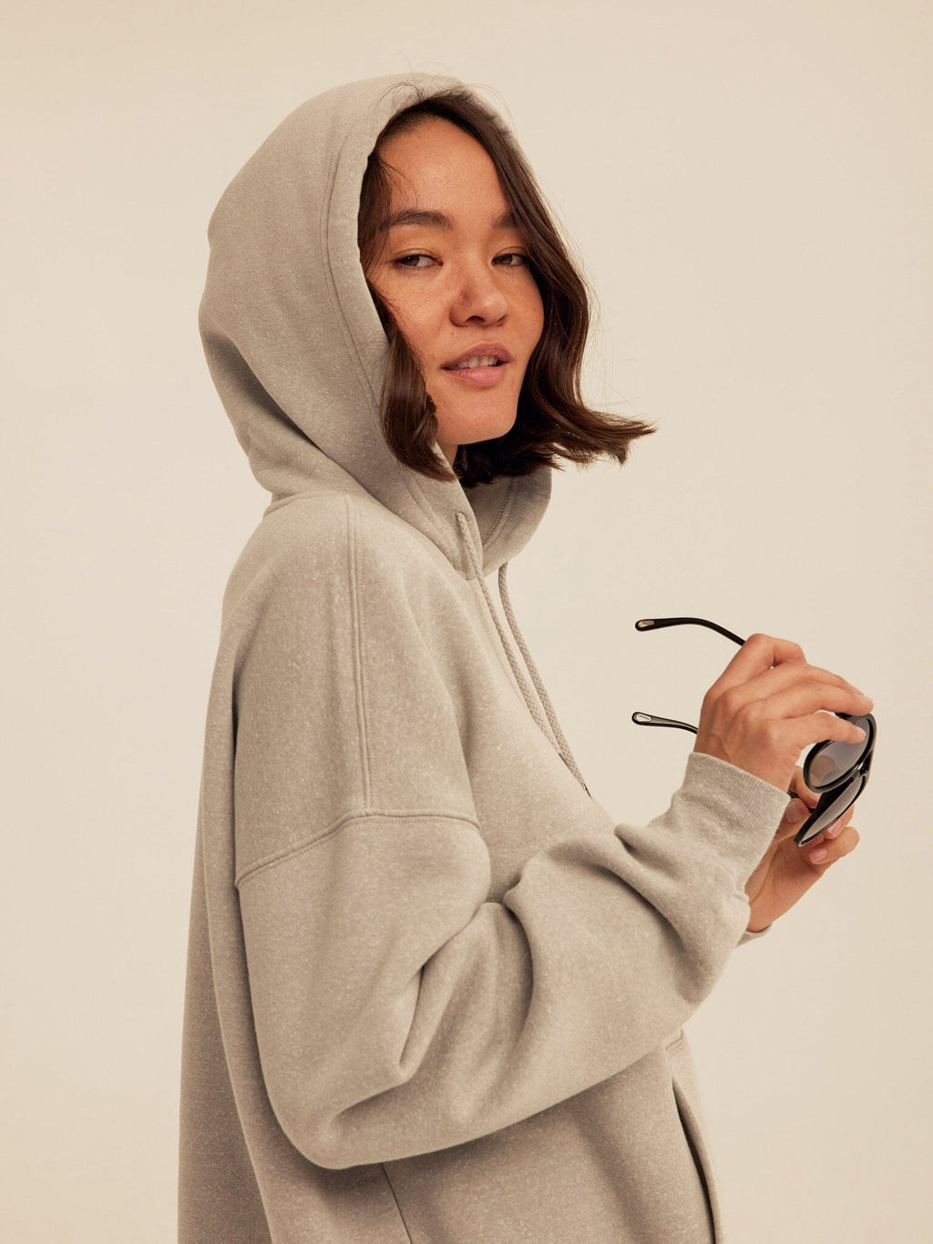 Relaxed Fit Triblend Fleece Pullover Hoodie for Everyday Comfort