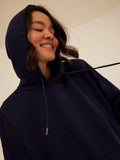 Relaxed fit triblend fleece pullover hoodie in a cozy everyday silhouette