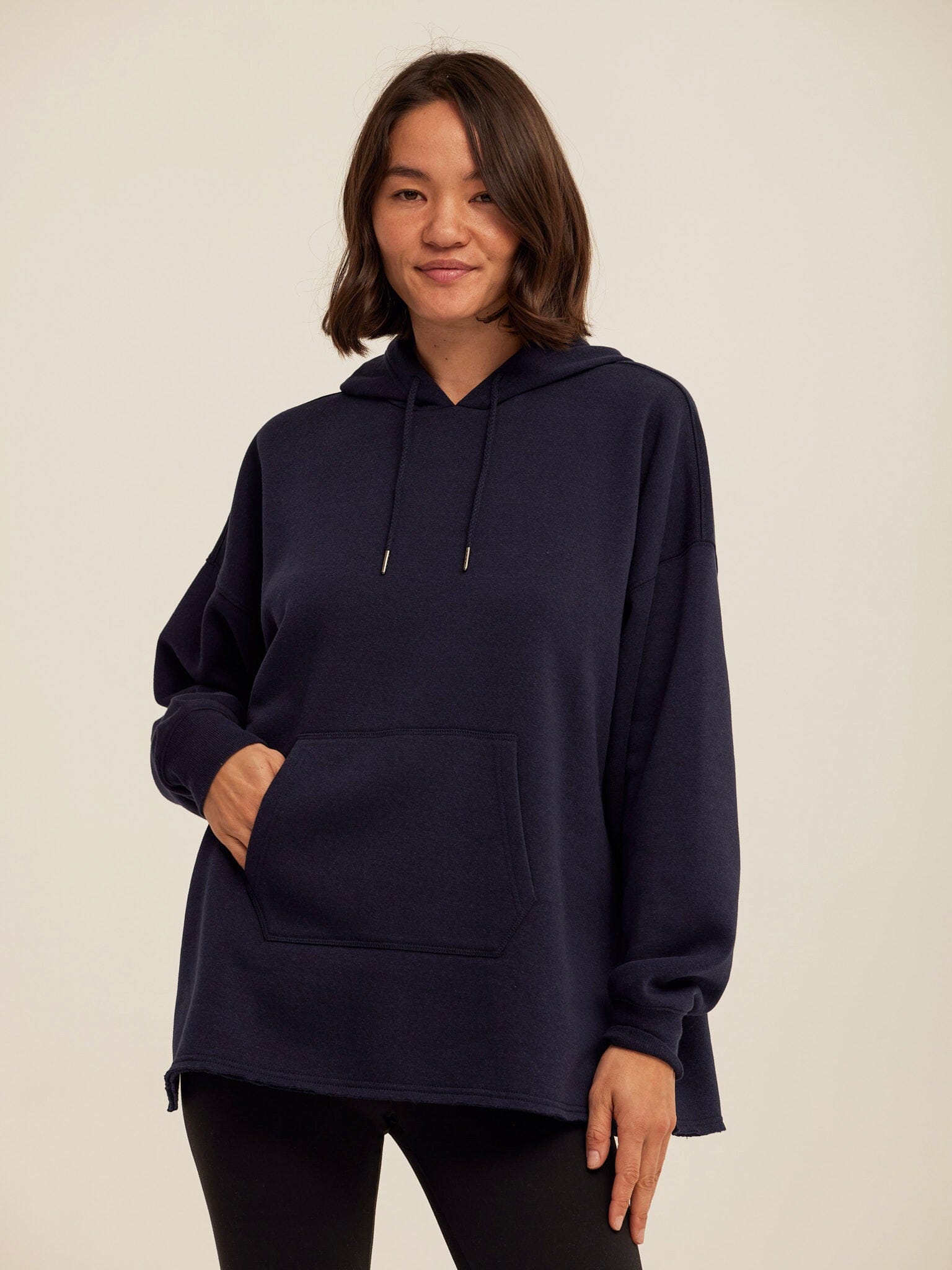 Relaxed Fit Triblend Fleece Pullover Hoodie for Everyday Comfort