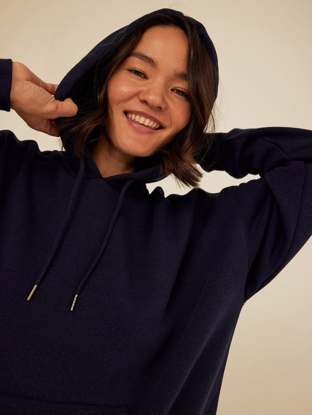 Relaxed Fit Triblend Fleece Pullover Hoodie for Everyday Comfort