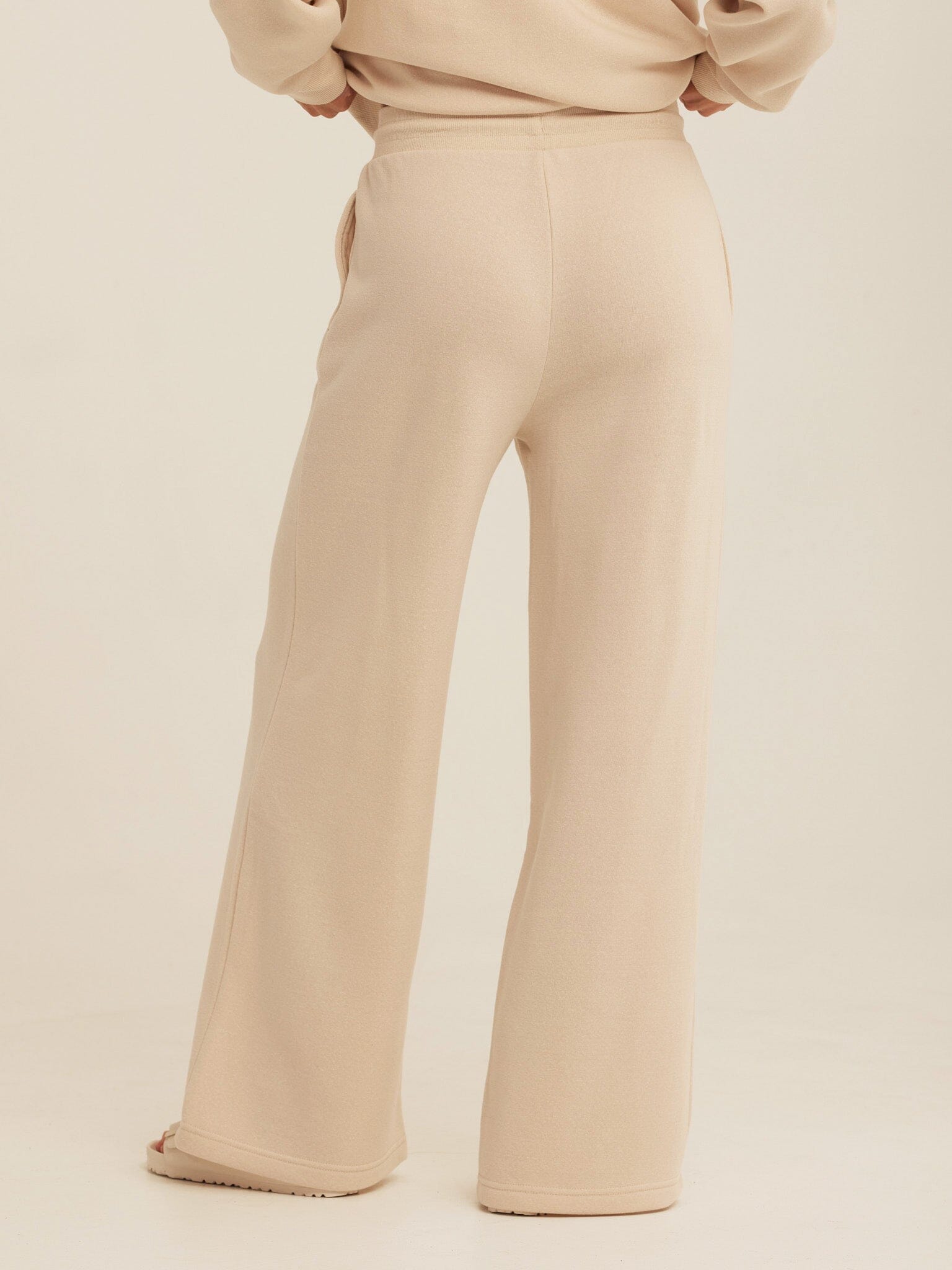 Women's Core Triblend Fleece Sweatpants in Beige and Cream