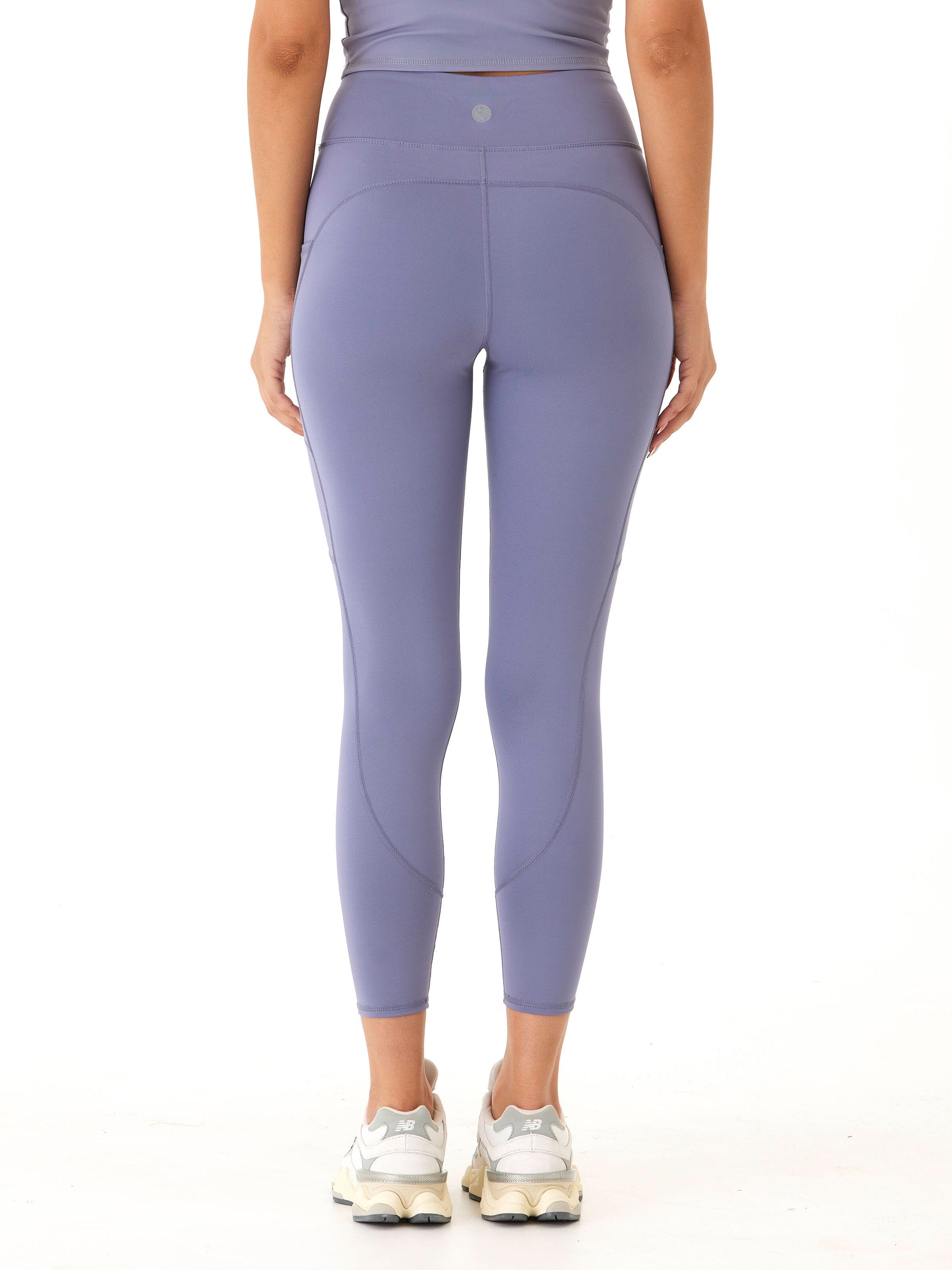 Rita Pocket High Rise 7/8 Sport Legging 24" in Periwinkle Blue