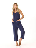 A comfortable Rainey Patch Pocket Jumpsuit with functional pockets shown in a relaxed fit.