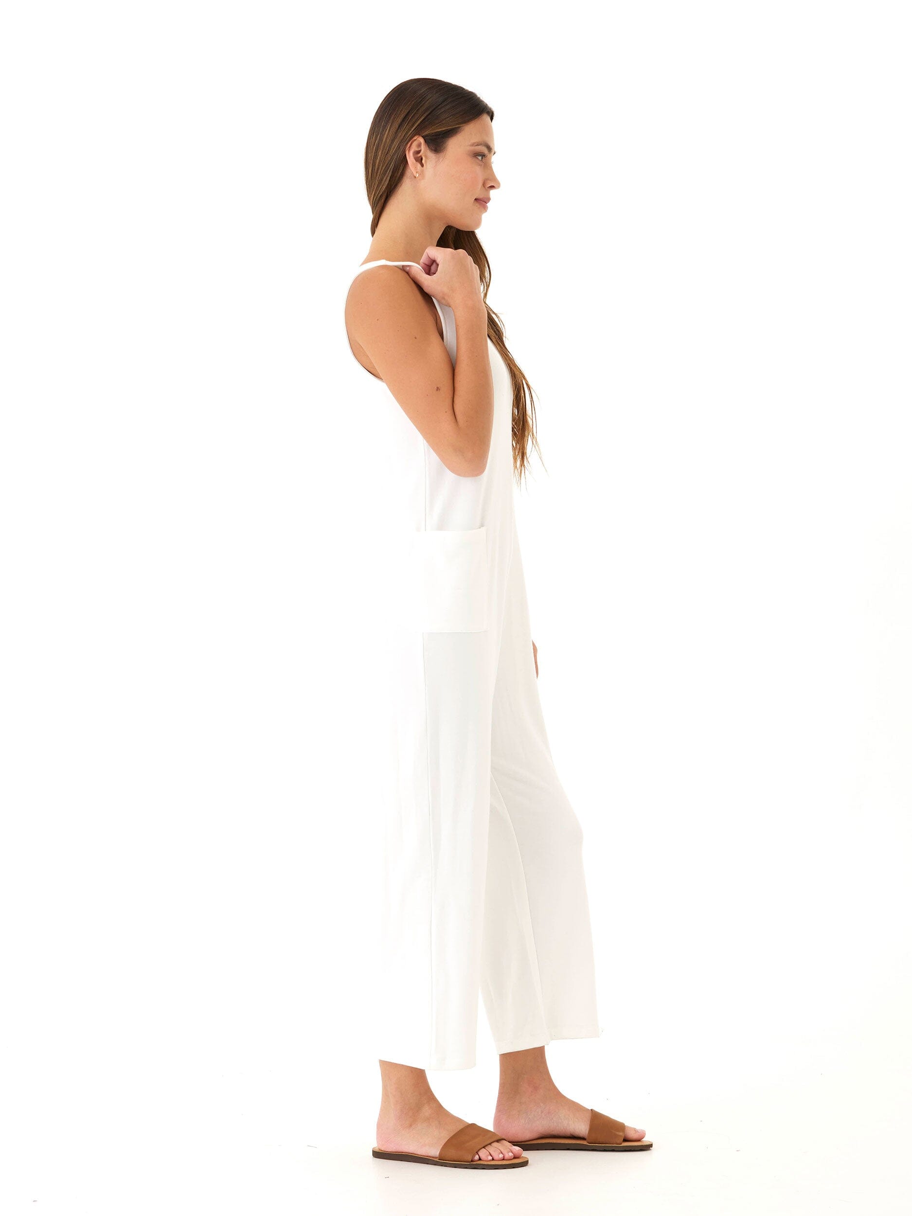 Rainey Patch Pocket Jumpsuit: Comfortable Wide-Leg One-Piece