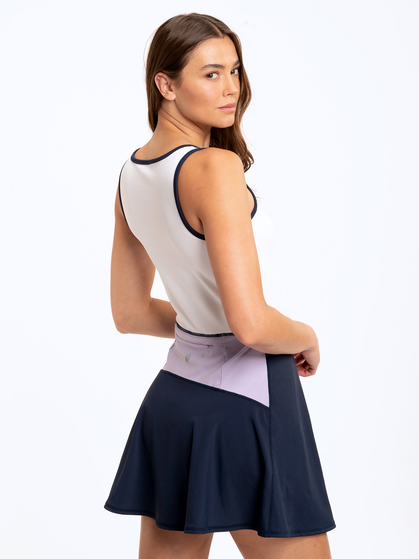 Bella Romper Dress: Sporty A-Line Athletic Mini Dress with Shorts