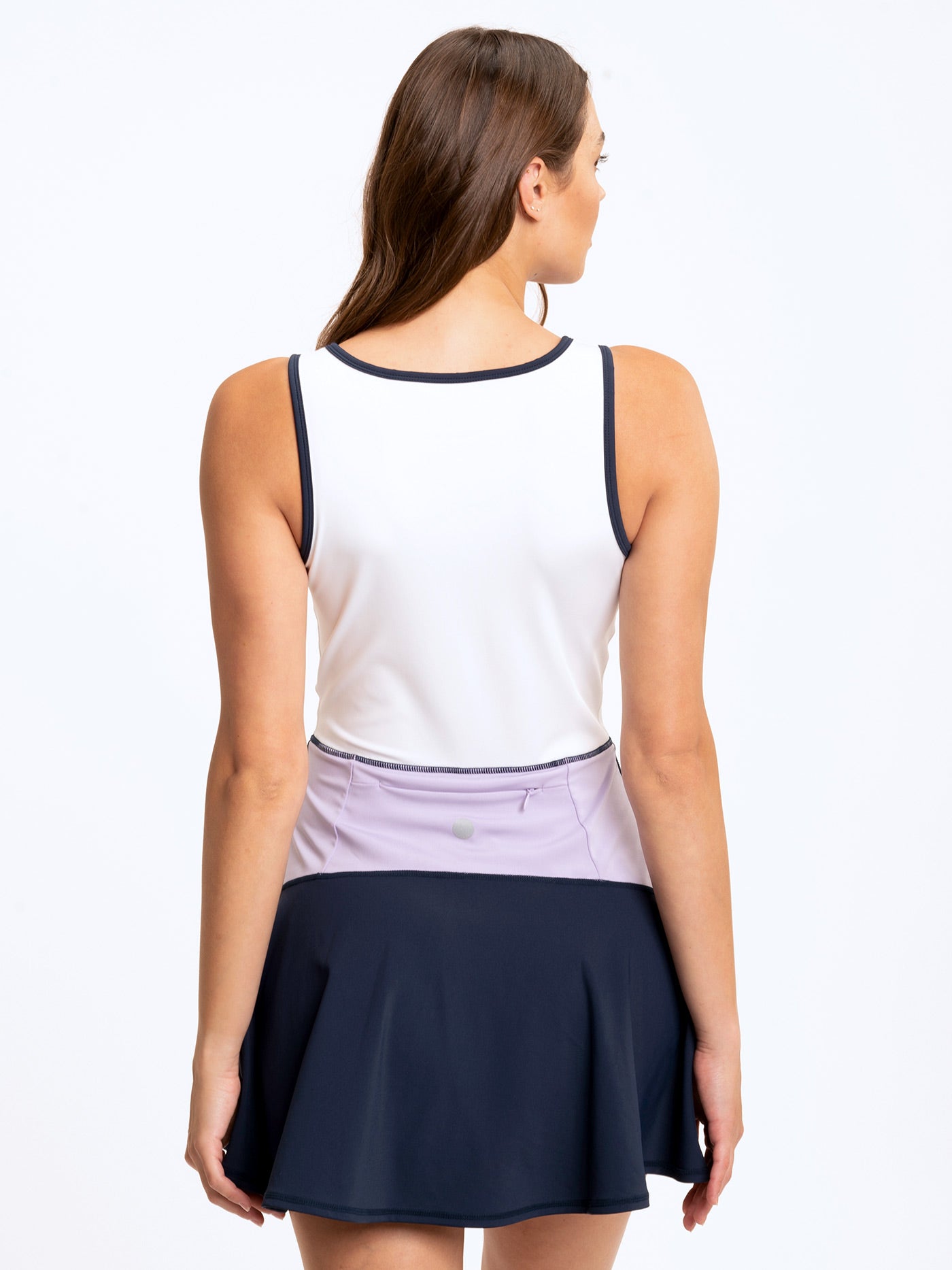 Bella Romper Dress: Sporty A-Line Athletic Mini Dress with Shorts