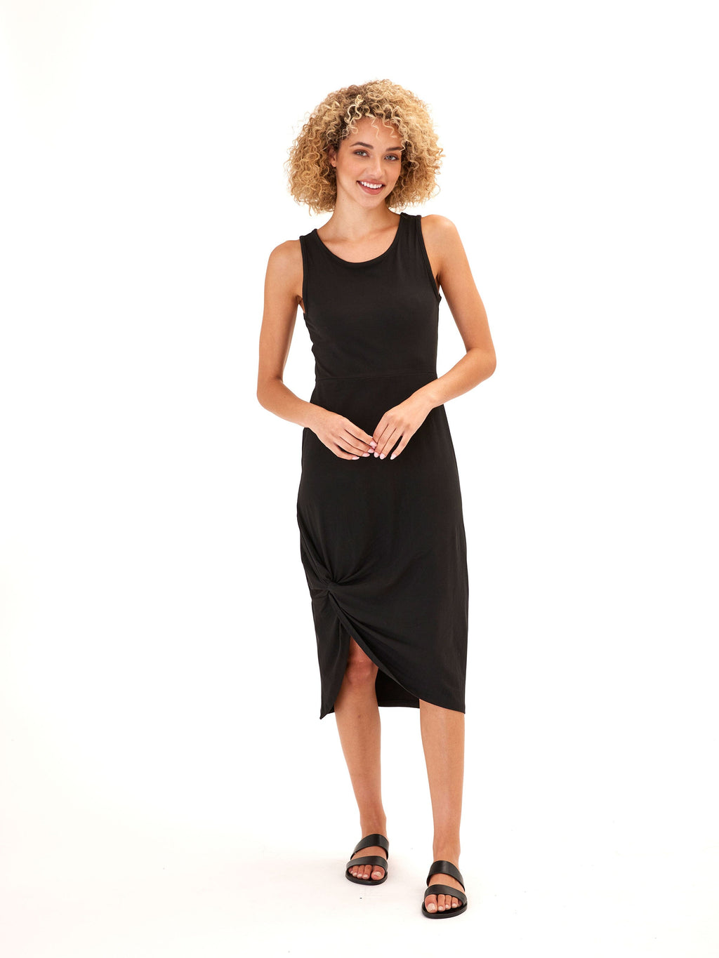 Lula Luxe Jersey Knotted Midi Dress
