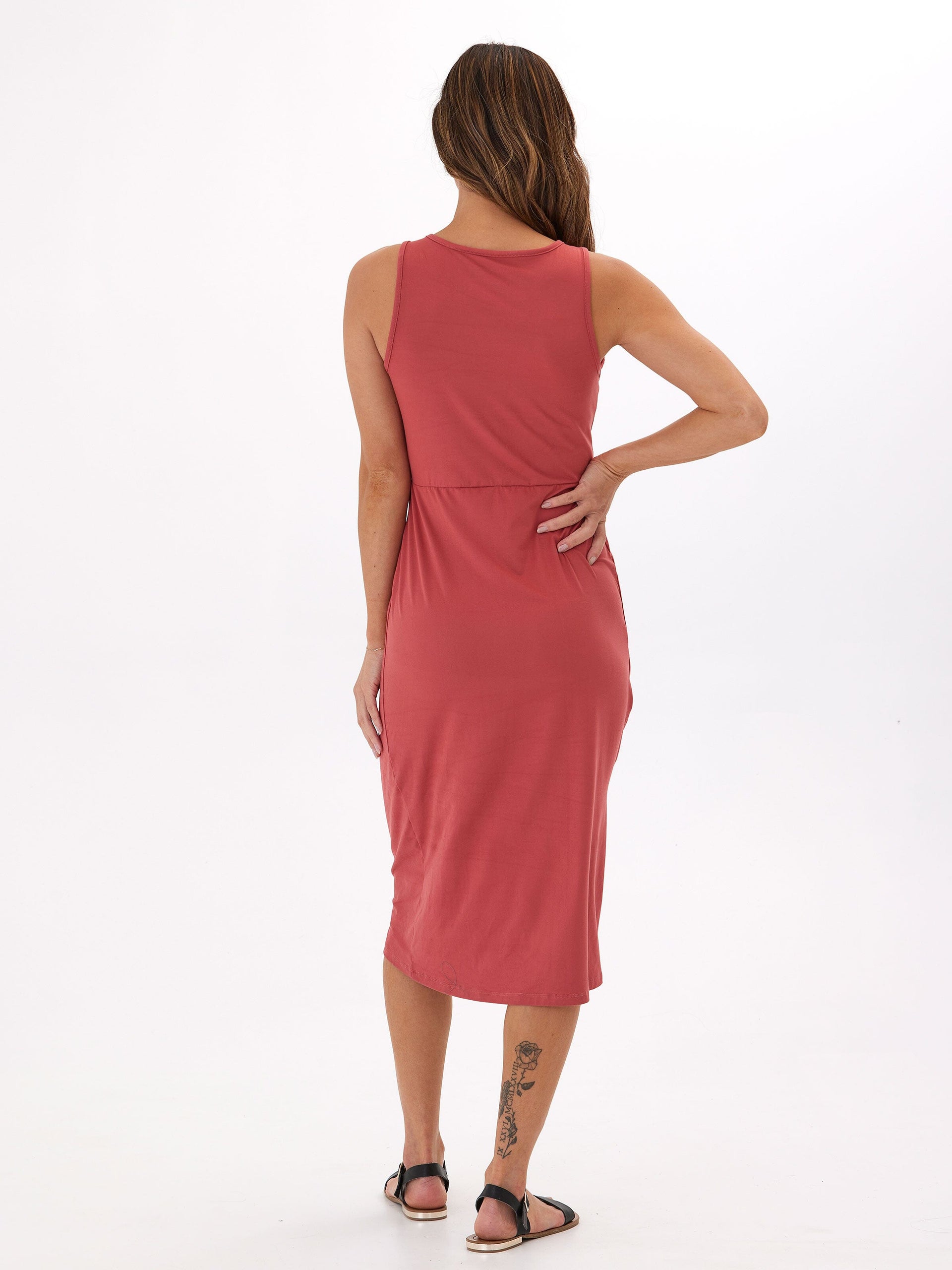 Lula Luxe Jersey Knotted Midi Dress