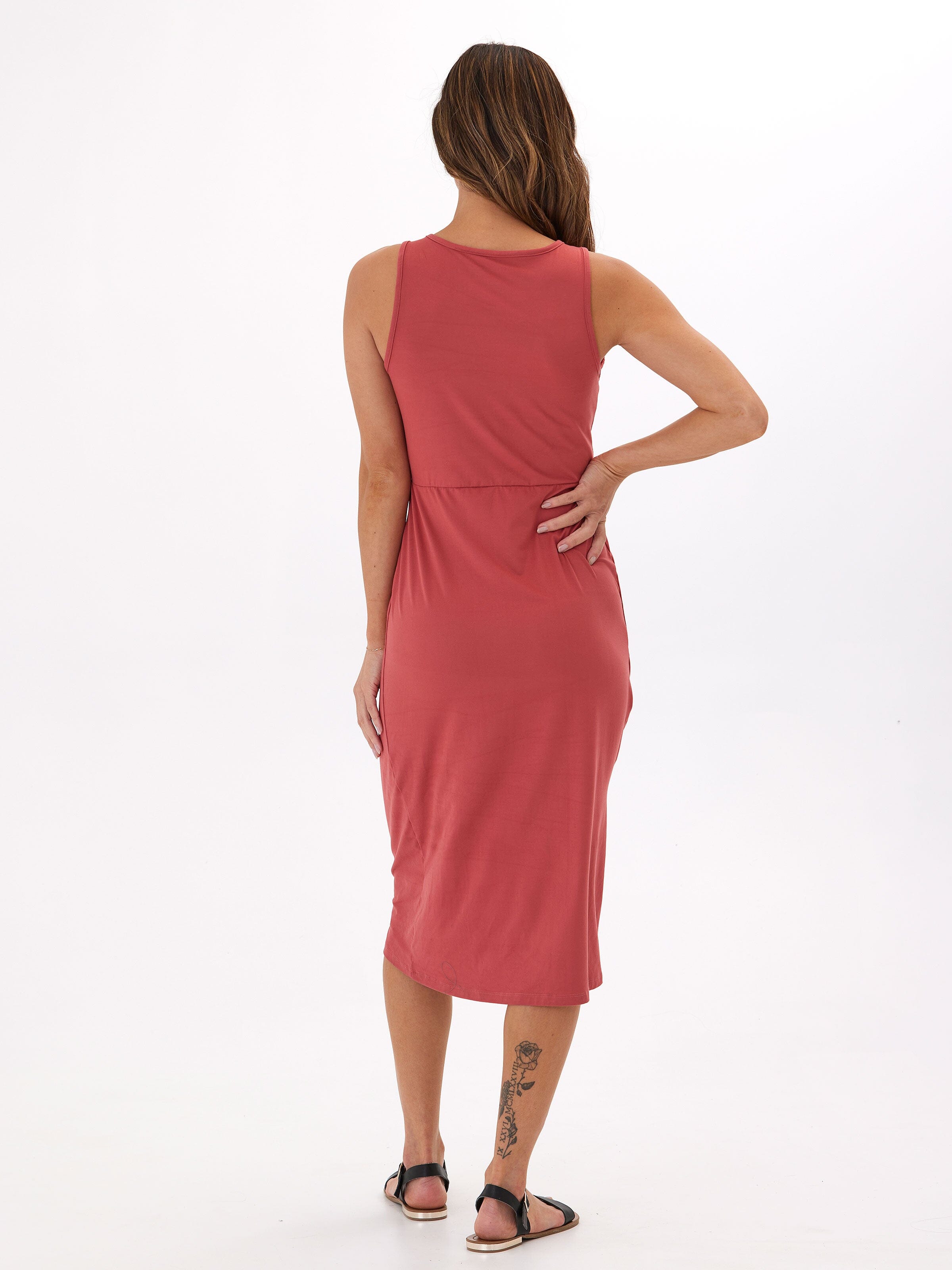 Lula Luxe Jersey Knotted Midi Dress