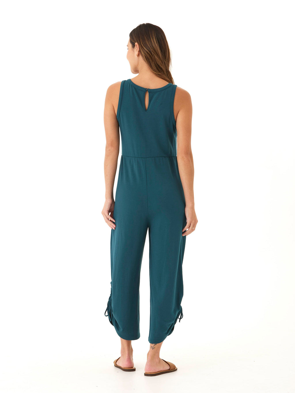 Elise Modal Terry Jumpsuit with Adjustable Drawcord Leg Detail