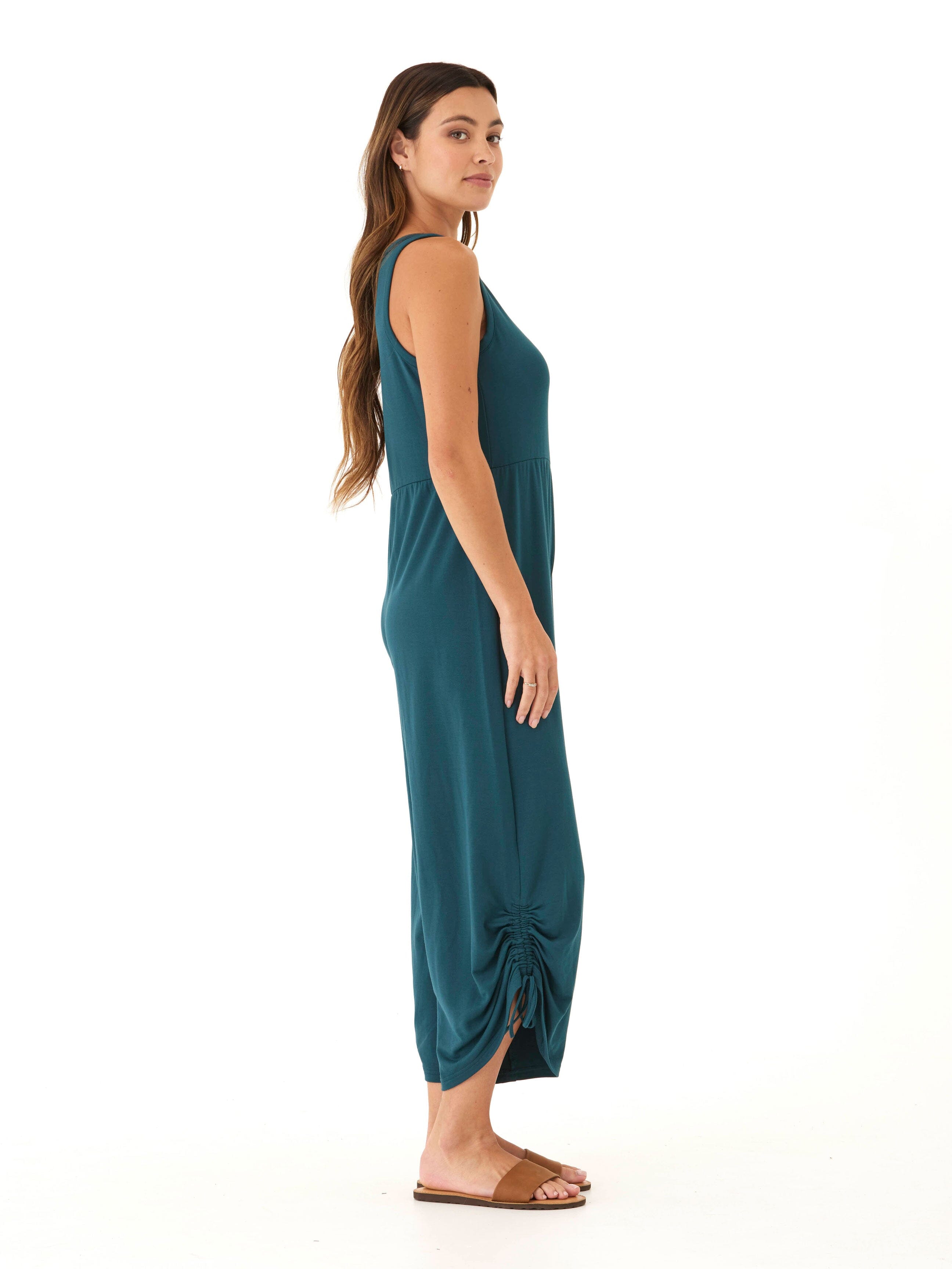 Elise Modal Terry Jumpsuit with Adjustable Drawcord Leg Detail