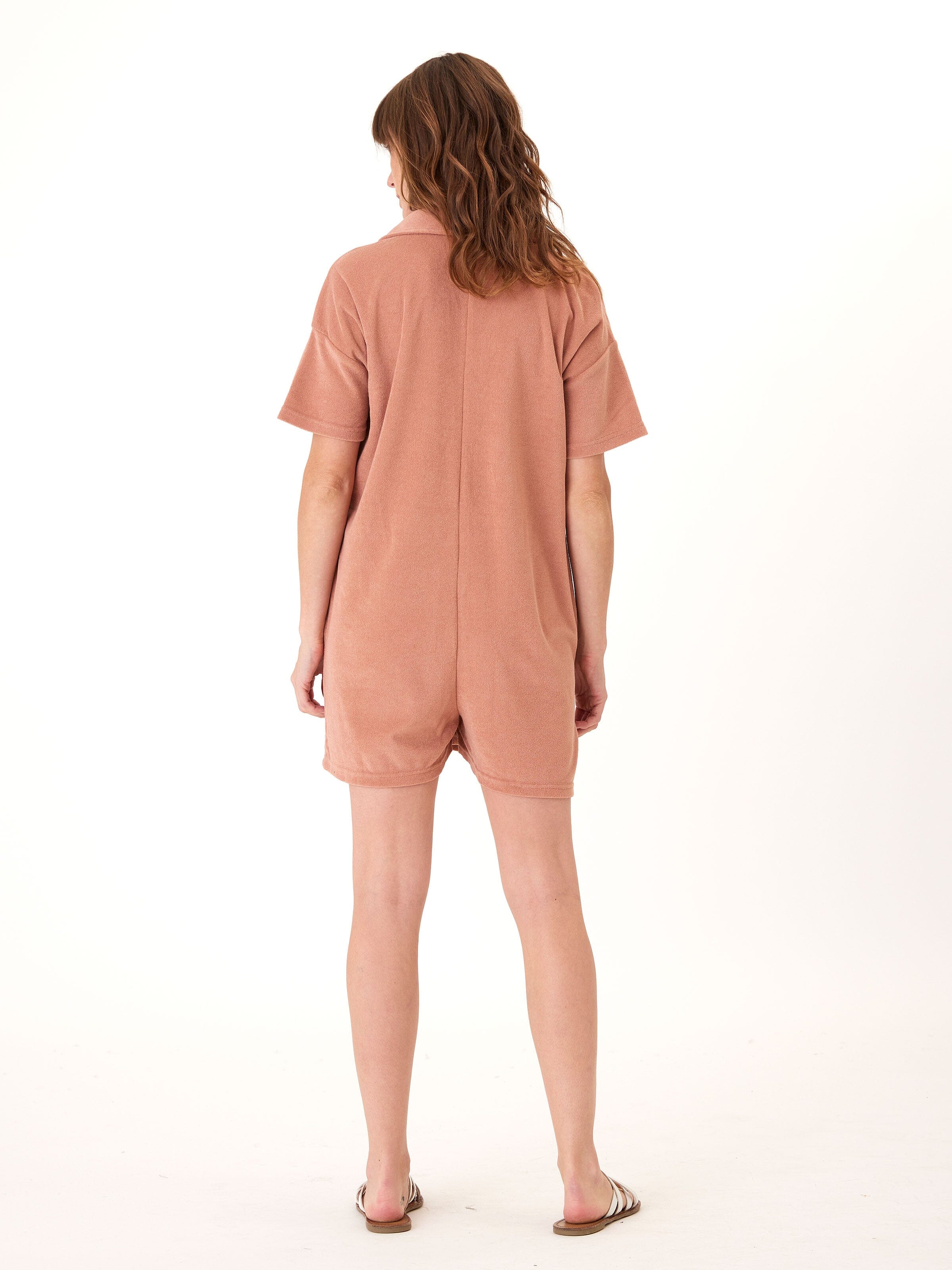 Terry Pocket Romper: Relaxed Fit Summer Loungewear