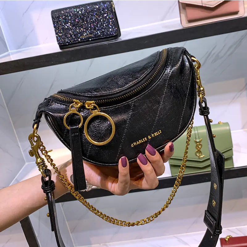 Chic Korean Casual Chain Tassel Crossbody Bag