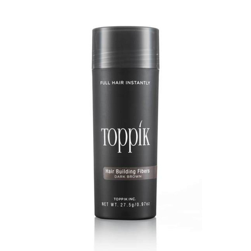 Toppik Hair Building Fibers in Dark Brown 27.5g container for volume
