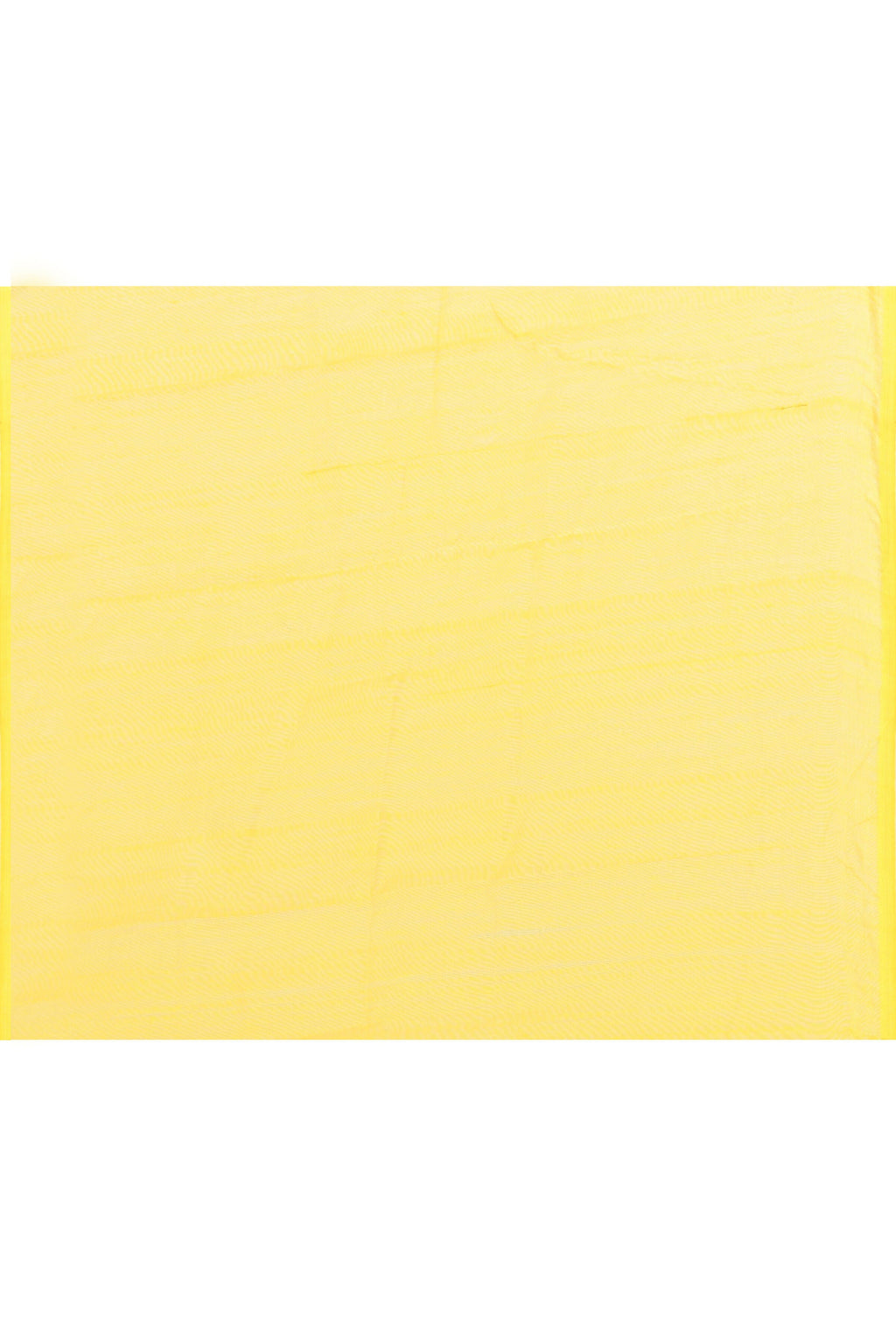 Yellow Embellished Cotton Blend Jamdani Saree