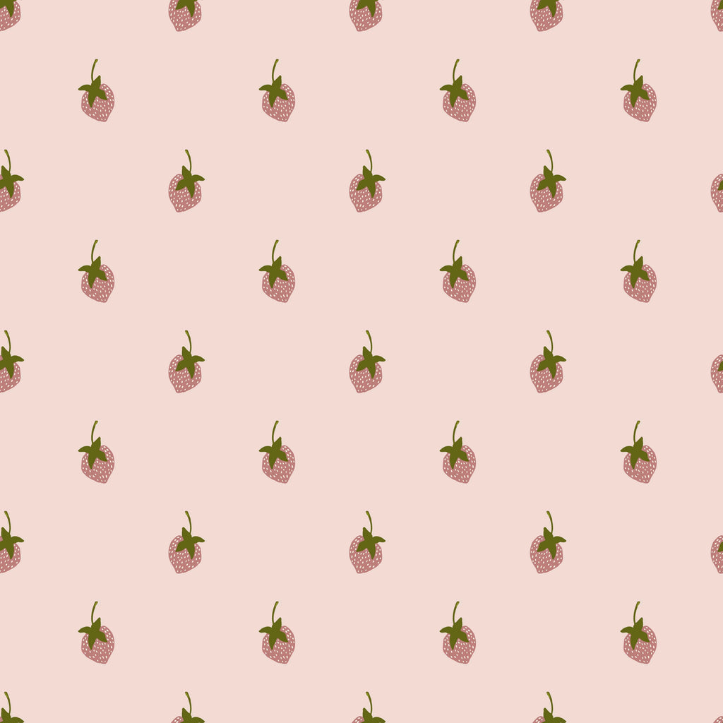 Tatum Whimsical Nursery Wallpaper in Pink and Green