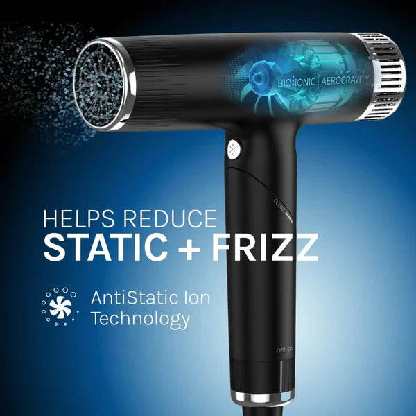 AeroGravity Featherlight Hair Dryer with Negative Ion Technology
