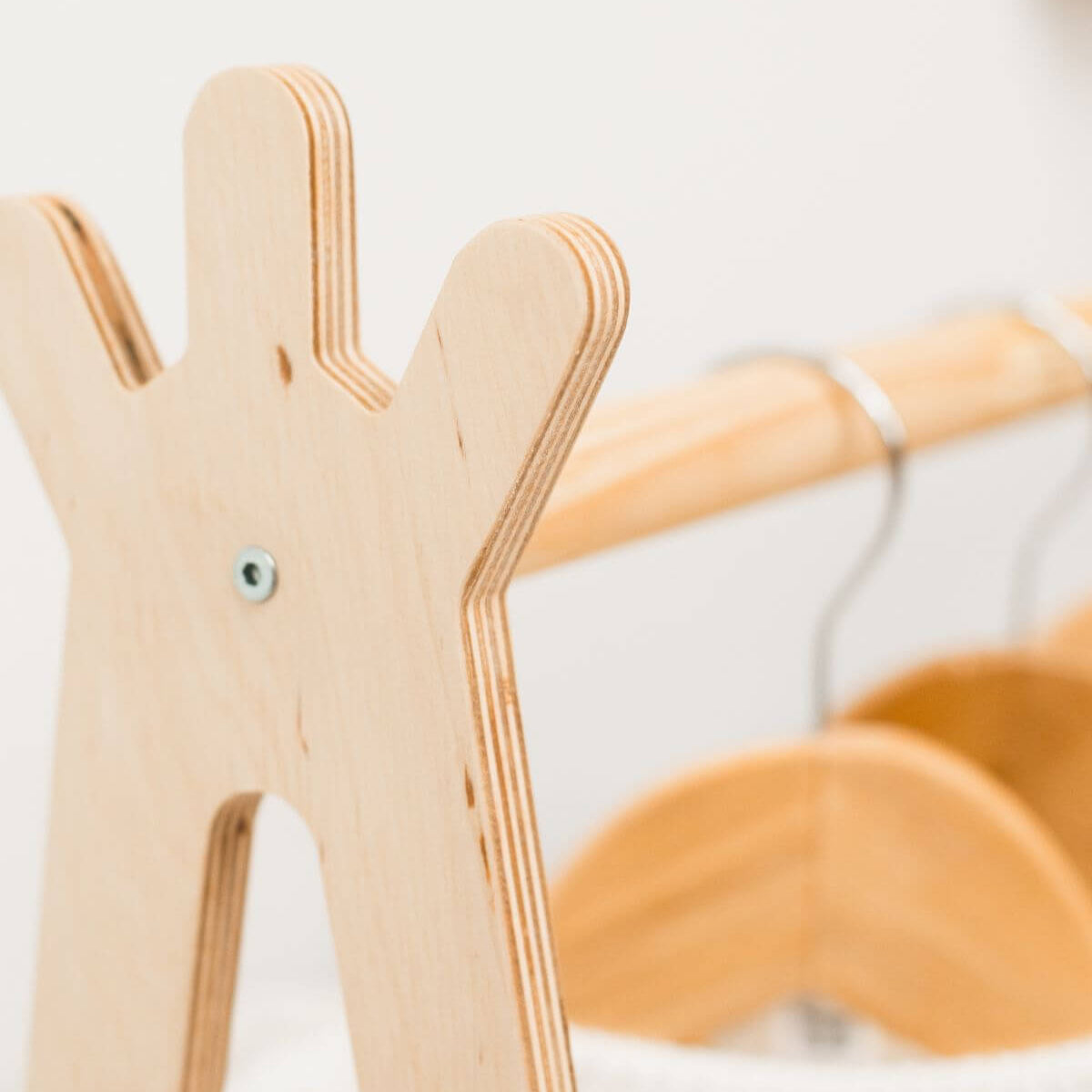 Teepee Clothing Rack for Kids - Eco-Friendly Nursery Decor