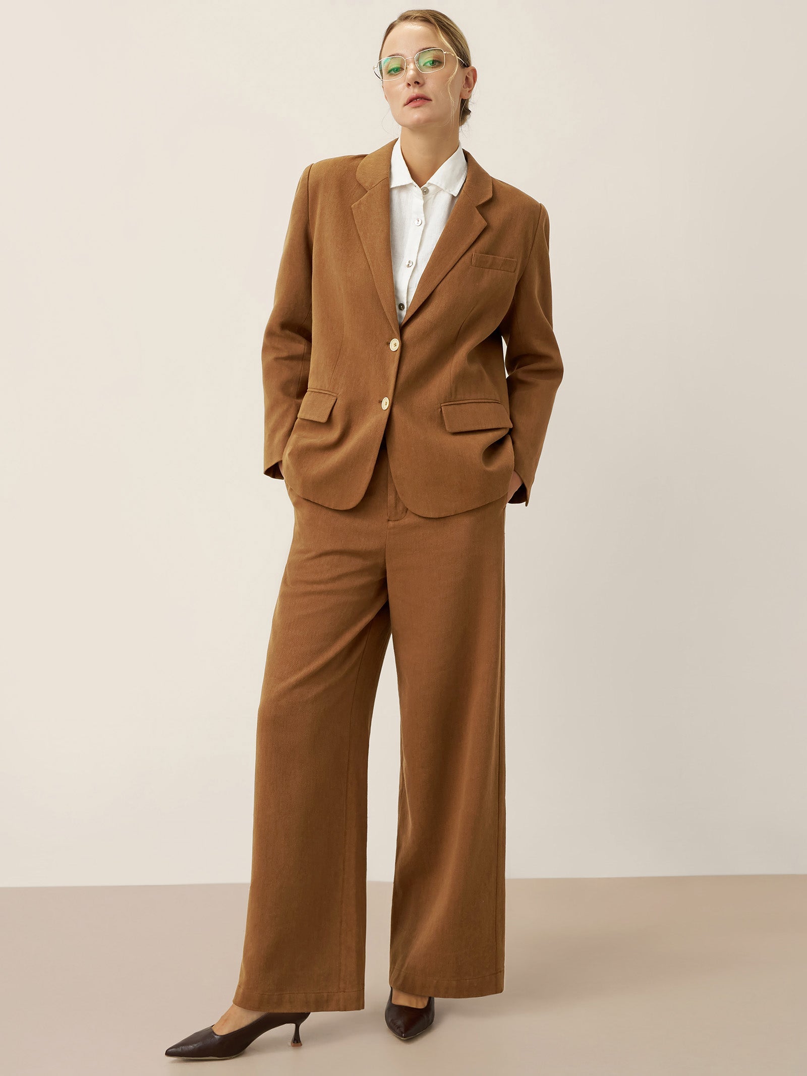 Lyocell Linen Tailored Blazer CASSIDY