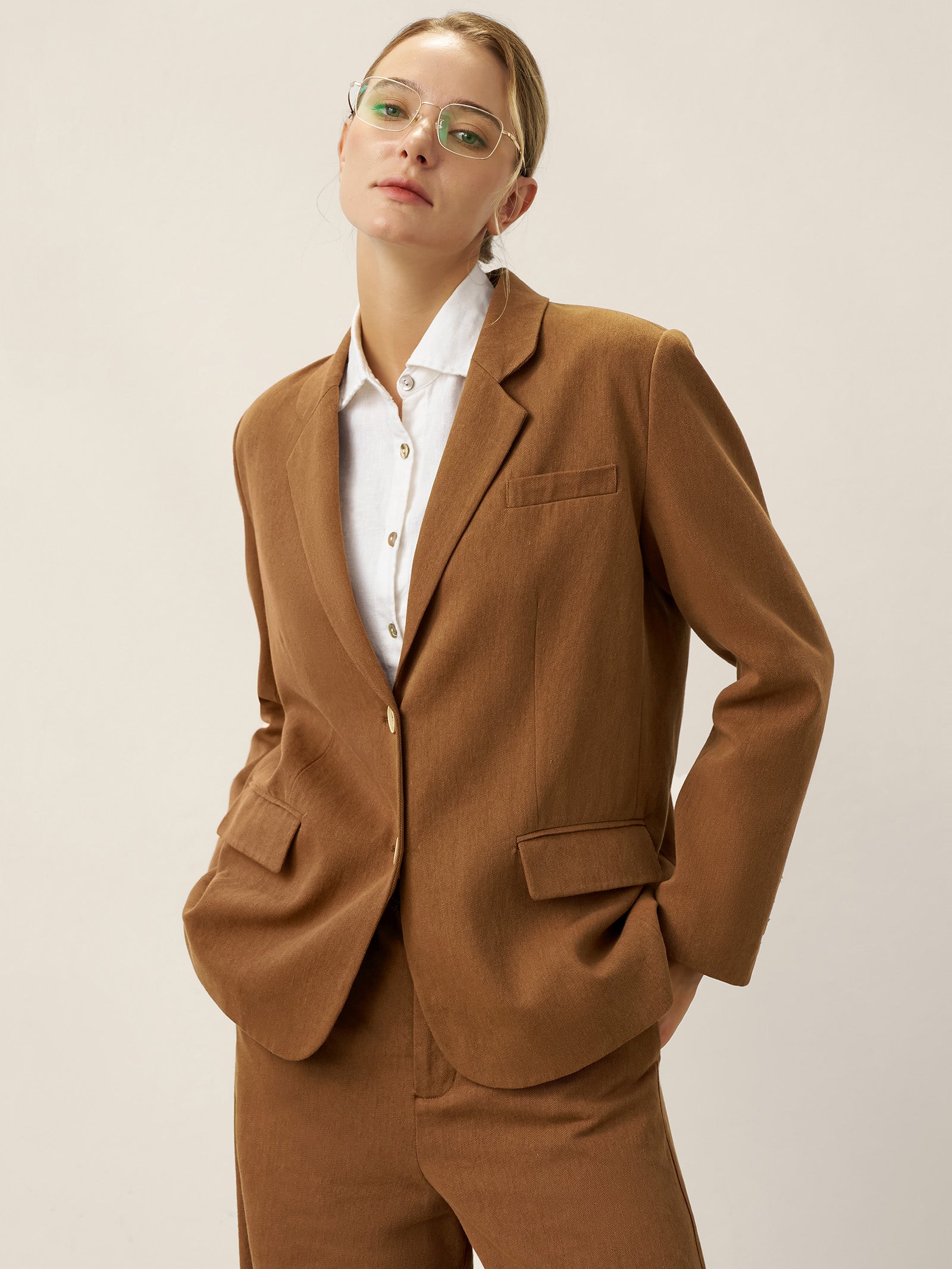Lyocell Linen Tailored Blazer CASSIDY