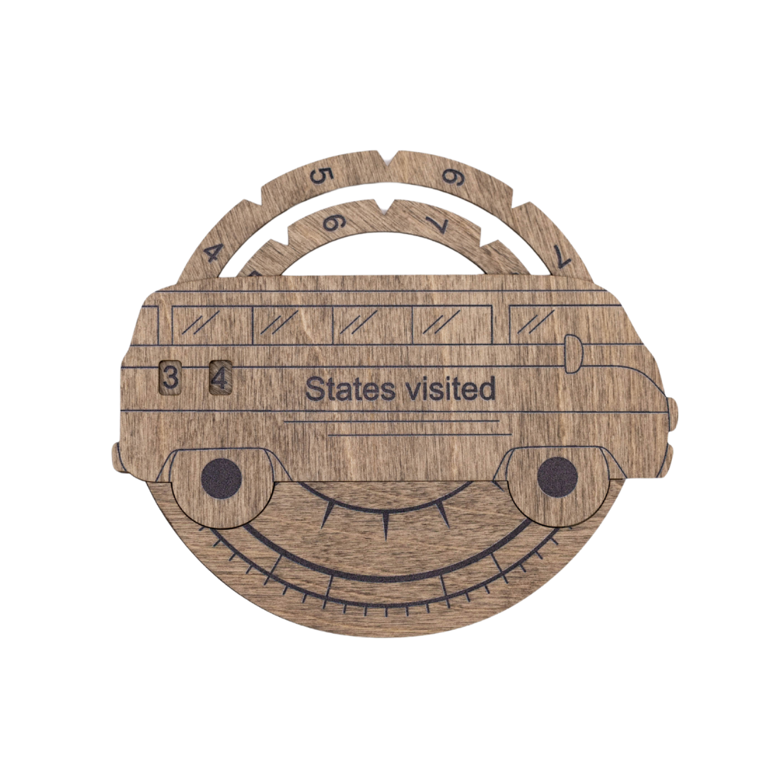 3D wooden USA map wall art in Terra finish with push pins for travel tracking