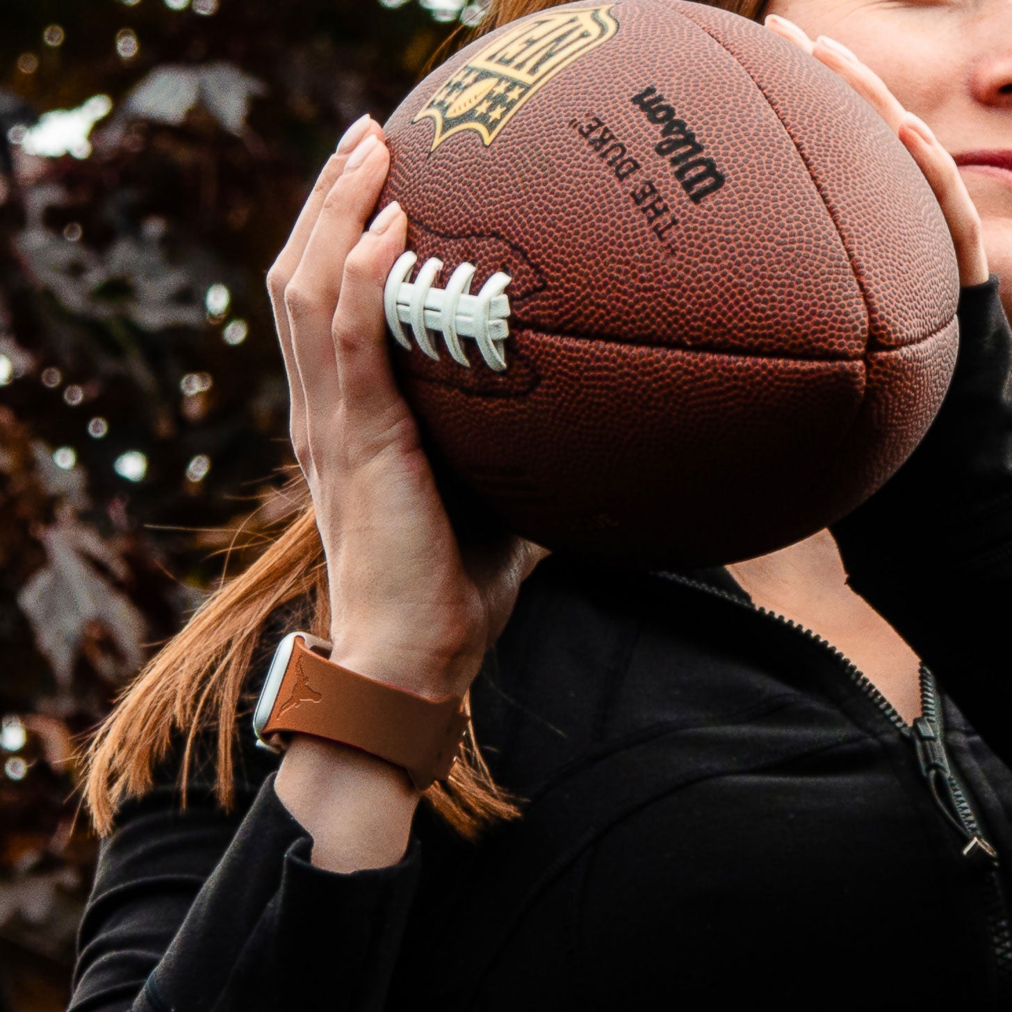 Texas Longhorns Engraved Silicone Apple Watch Band - Comfortable Sport Strap