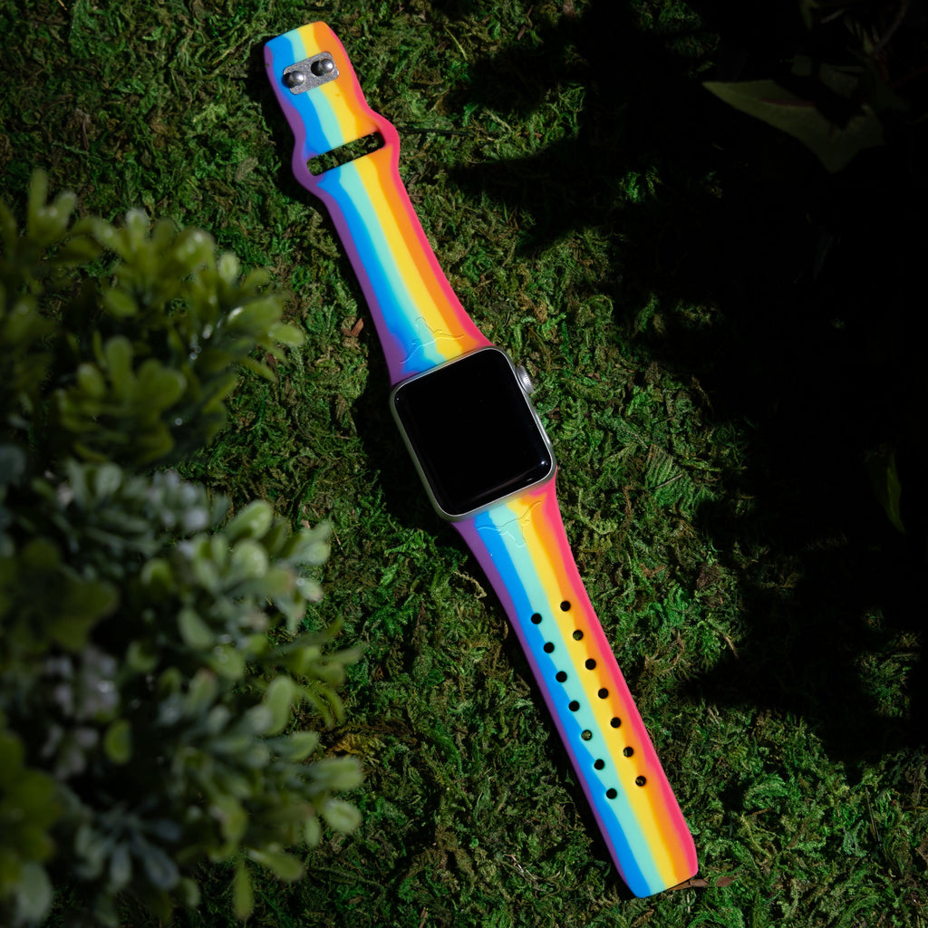 Texas Longhorns Engraved Silicone Apple Watch Band - Comfortable Sport Strap