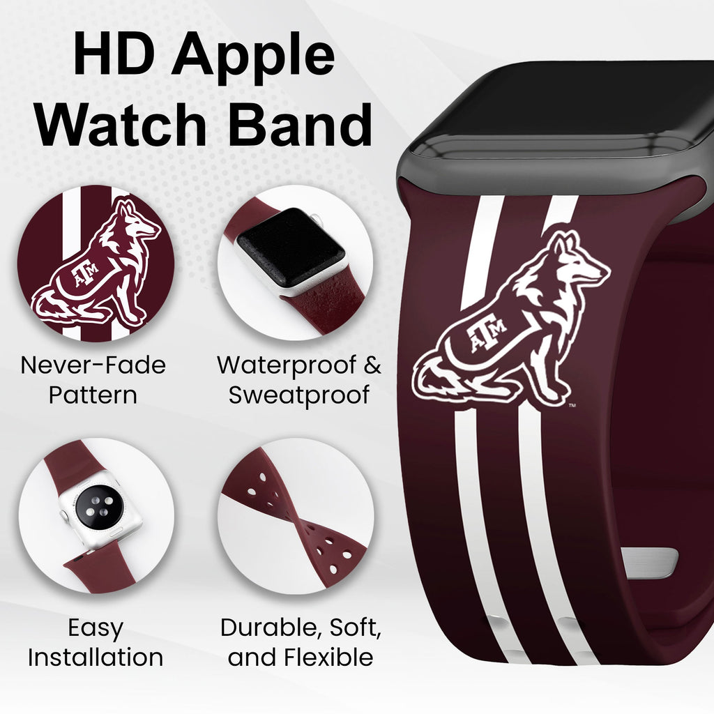 Texas A&M Aggies HD Apple Watch Band