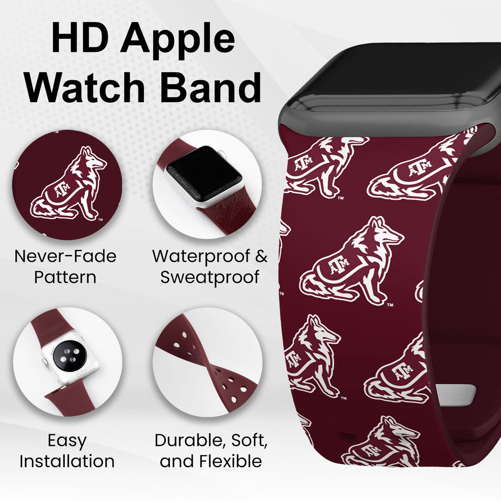 Texas A&M Aggies HD Apple Watch Band