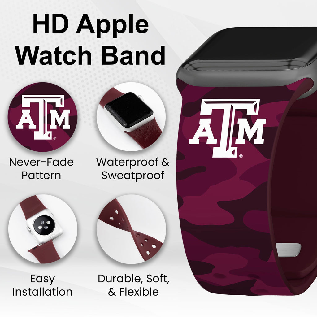 Texas A&M Aggies HD Apple Watch Band