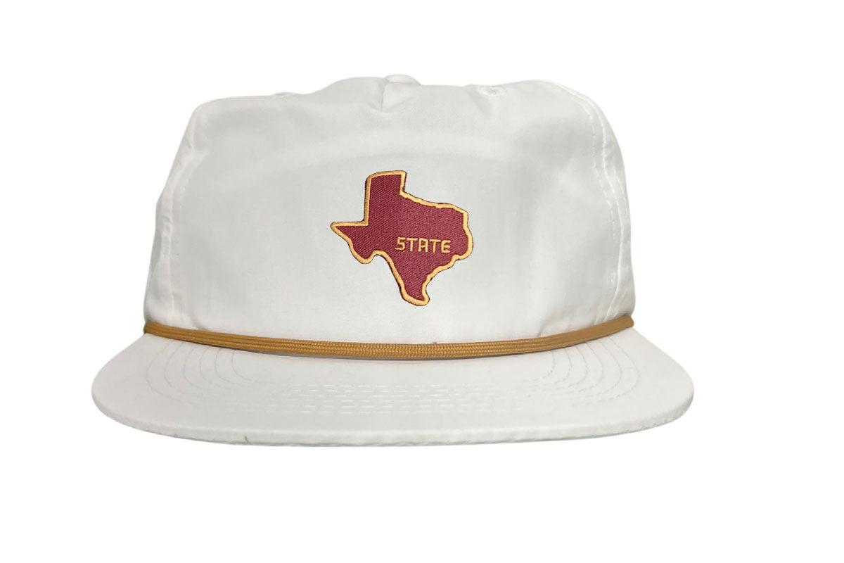 Texas State Bobcats Dad Hat Maroon and Gold Baseball Cap