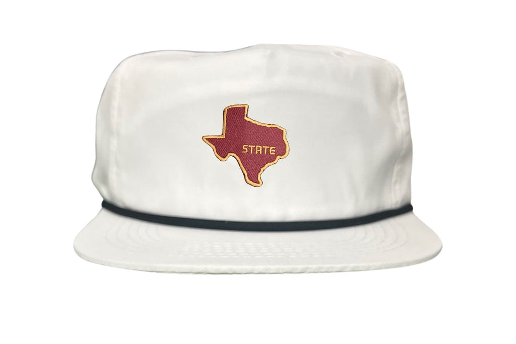 Texas State Bobcats Dad Hat Maroon and Gold Baseball Cap