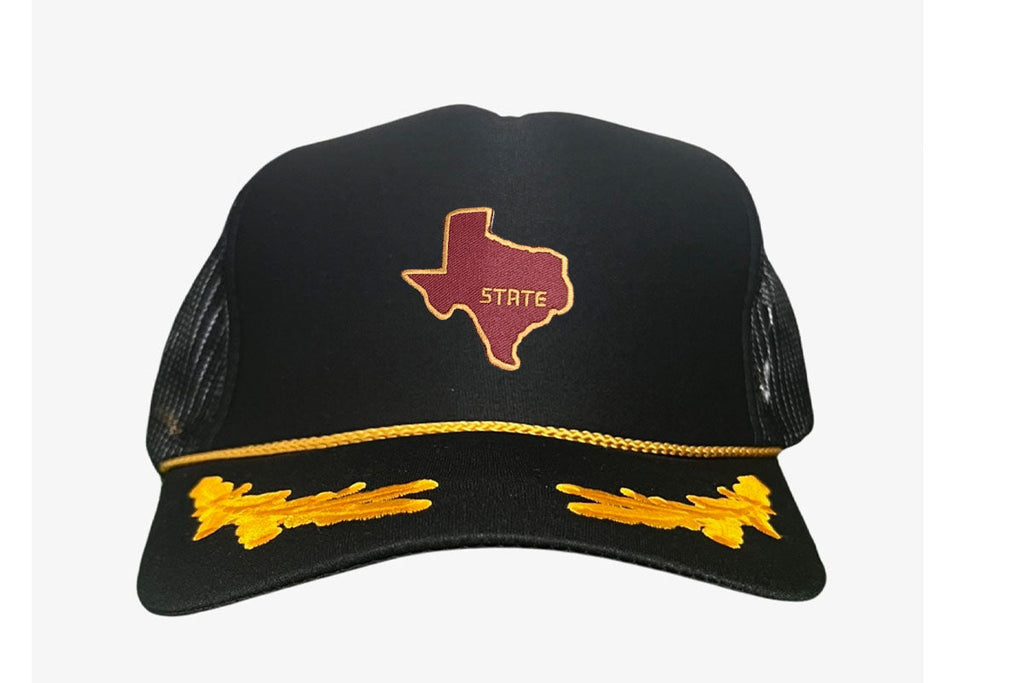 Texas State Bobcats Dad Hat Maroon and Gold Baseball Cap