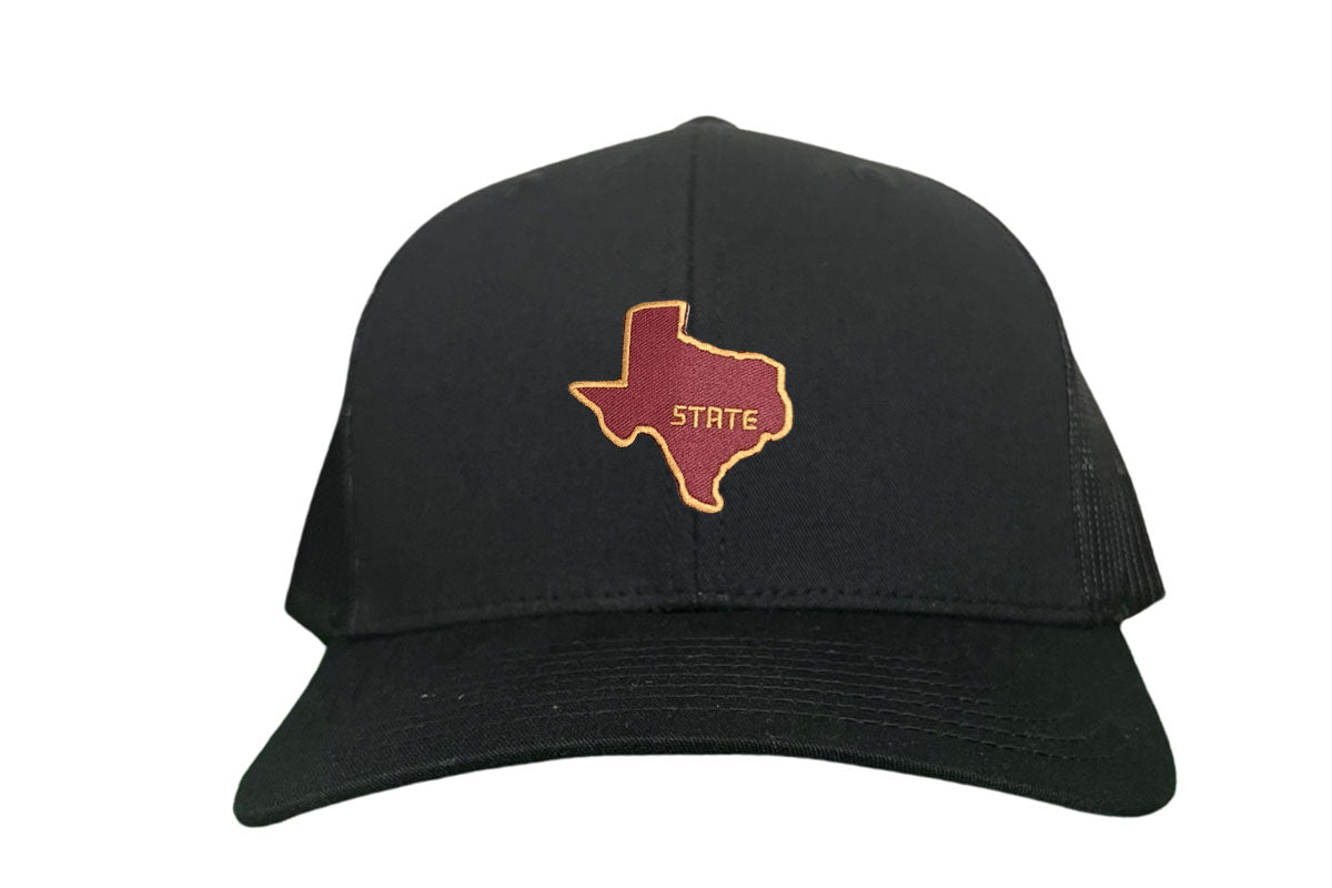 Texas State Bobcats Dad Hat Maroon and Gold Baseball Cap