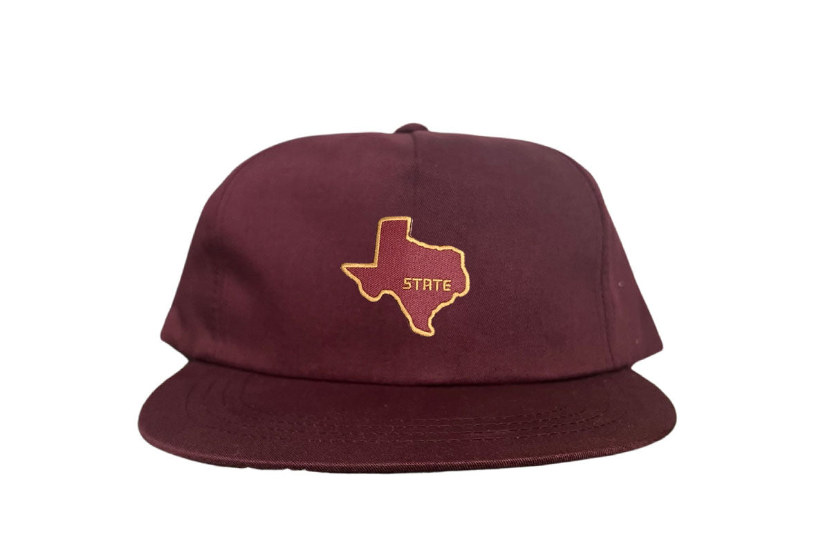 Texas State Bobcats Dad Hat Maroon and Gold Baseball Cap