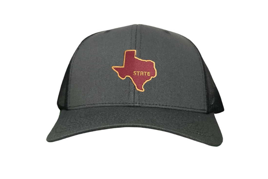 Texas State Bobcats Dad Hat Maroon and Gold Baseball Cap