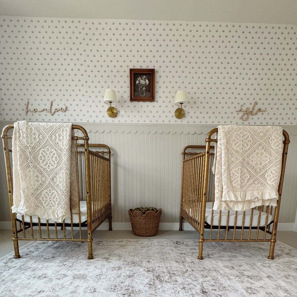Baylor Floral Removable Wallpaper in Cream, Sage-Green & Dusty-Rose