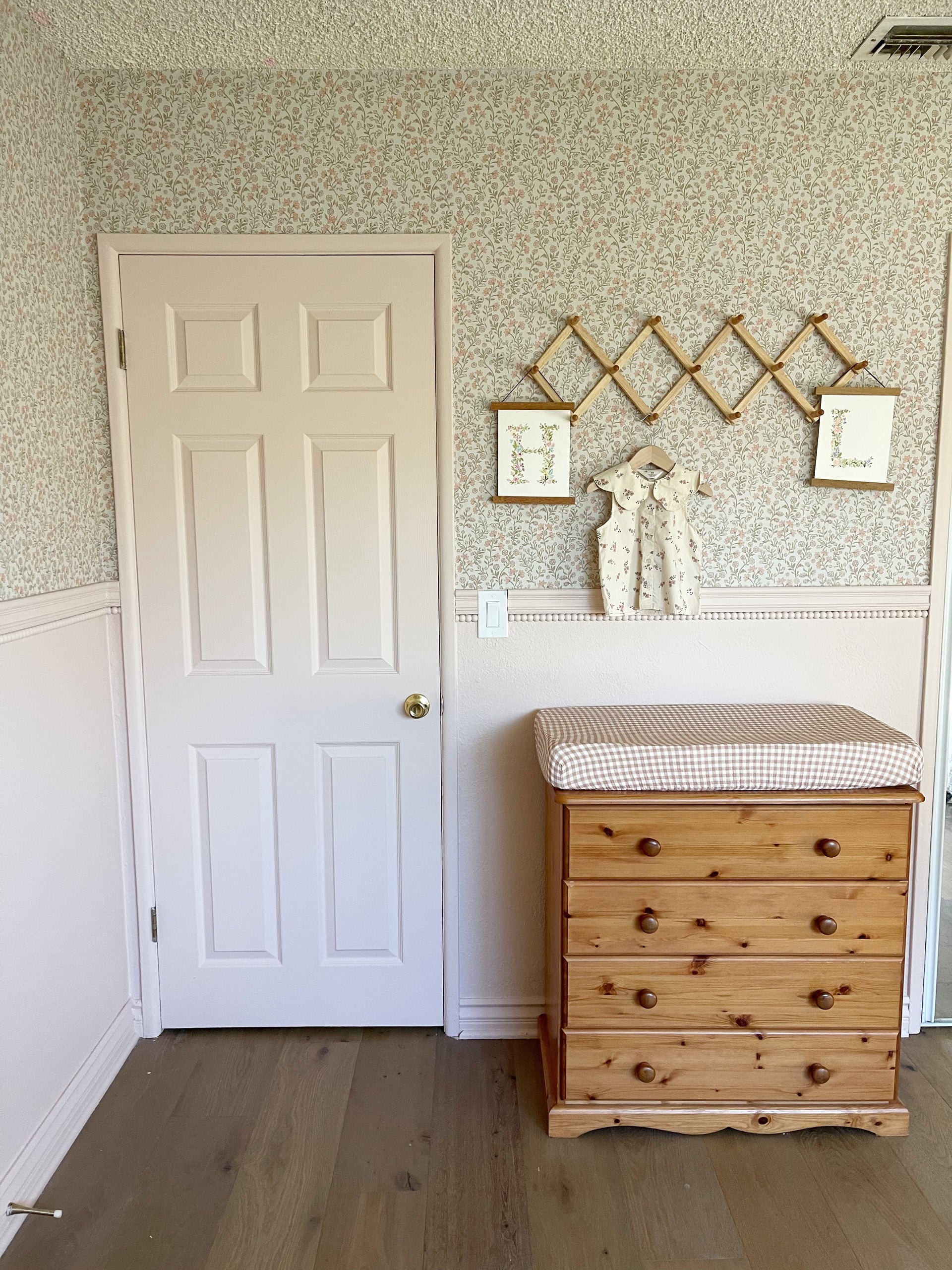 Penelope Floral Removable Wallpaper, Pink, White, and Cream