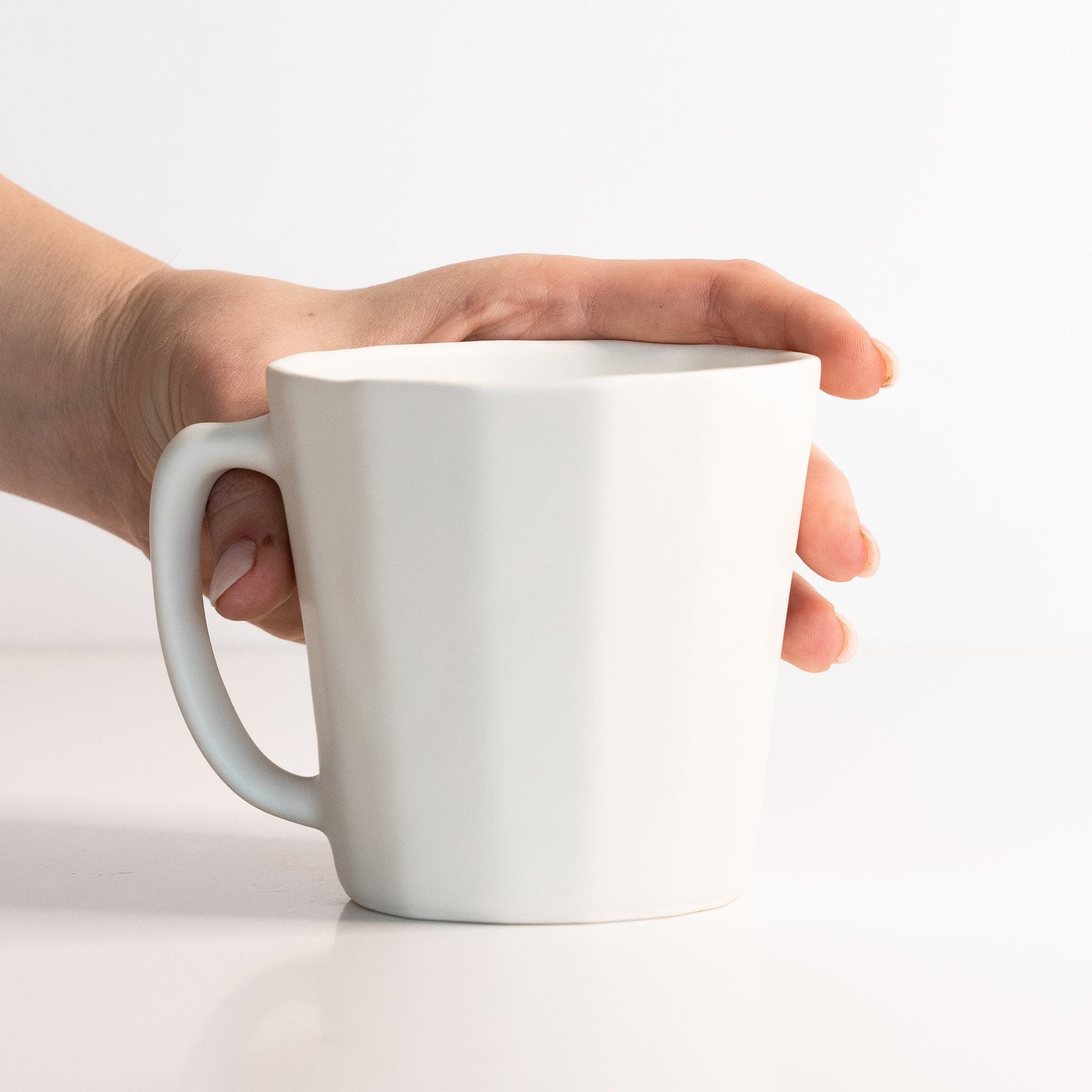 Monday Mug Handmade Porcelain Coffee Cup Matte Finish - Image 2