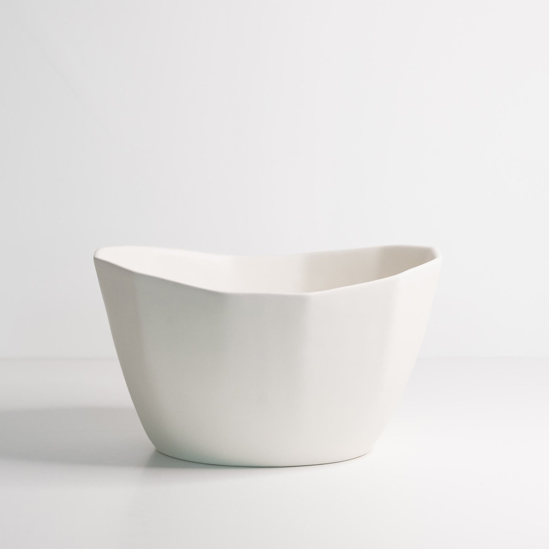 Medium Handmade Porcelain Nesting Bowl in Matte Black - Image 5