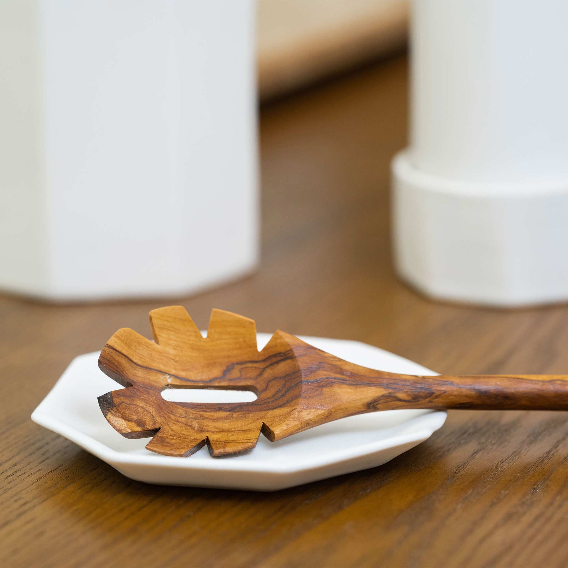 Handmade Porcelain Spoon Rest for Kitchen Countertop Organization